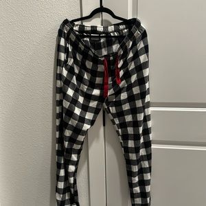 Polar bear and buffalo check pjs set